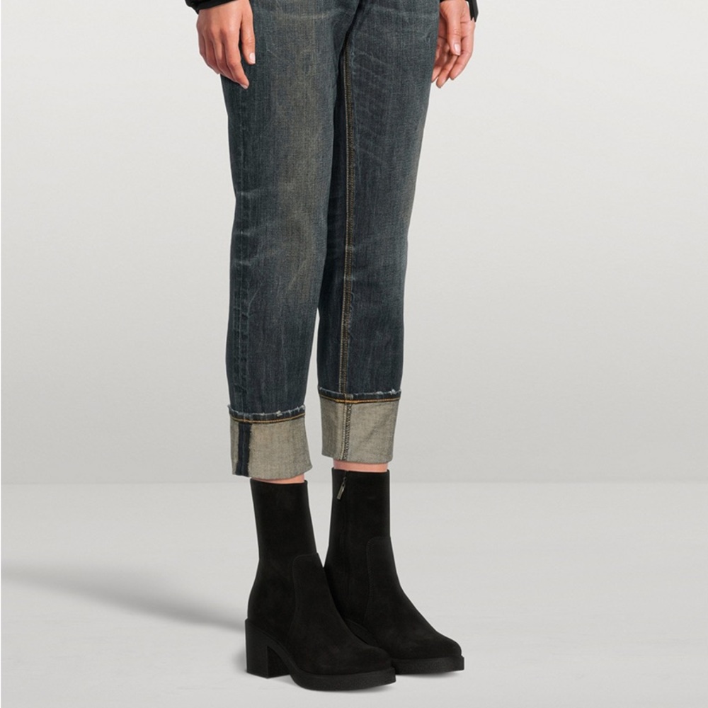 NEW La Canadienne Zed Suede Heeled Ankle Boots 🥾